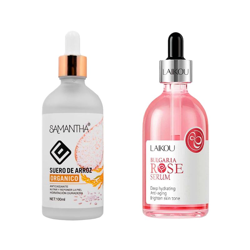 GENERICO - Serum Facial Extracto de Arroz + Serum Facial Bulgaria Rose