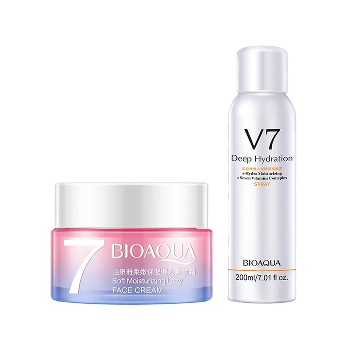 BIOAQUA - Crema Facial Aclaradora + Spray Corporal Aclarador V7