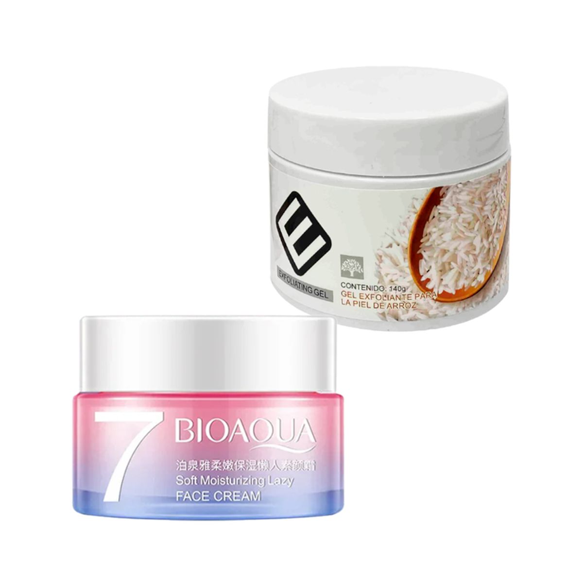 BIOAQUA - Crema Facial Aclaradora + Gel Blanqueador Extracto de Arroz