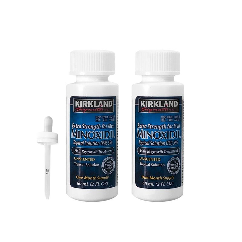 KIRKLAND - Minoxidil Liquido 60ml Kirkland 2 Unidades