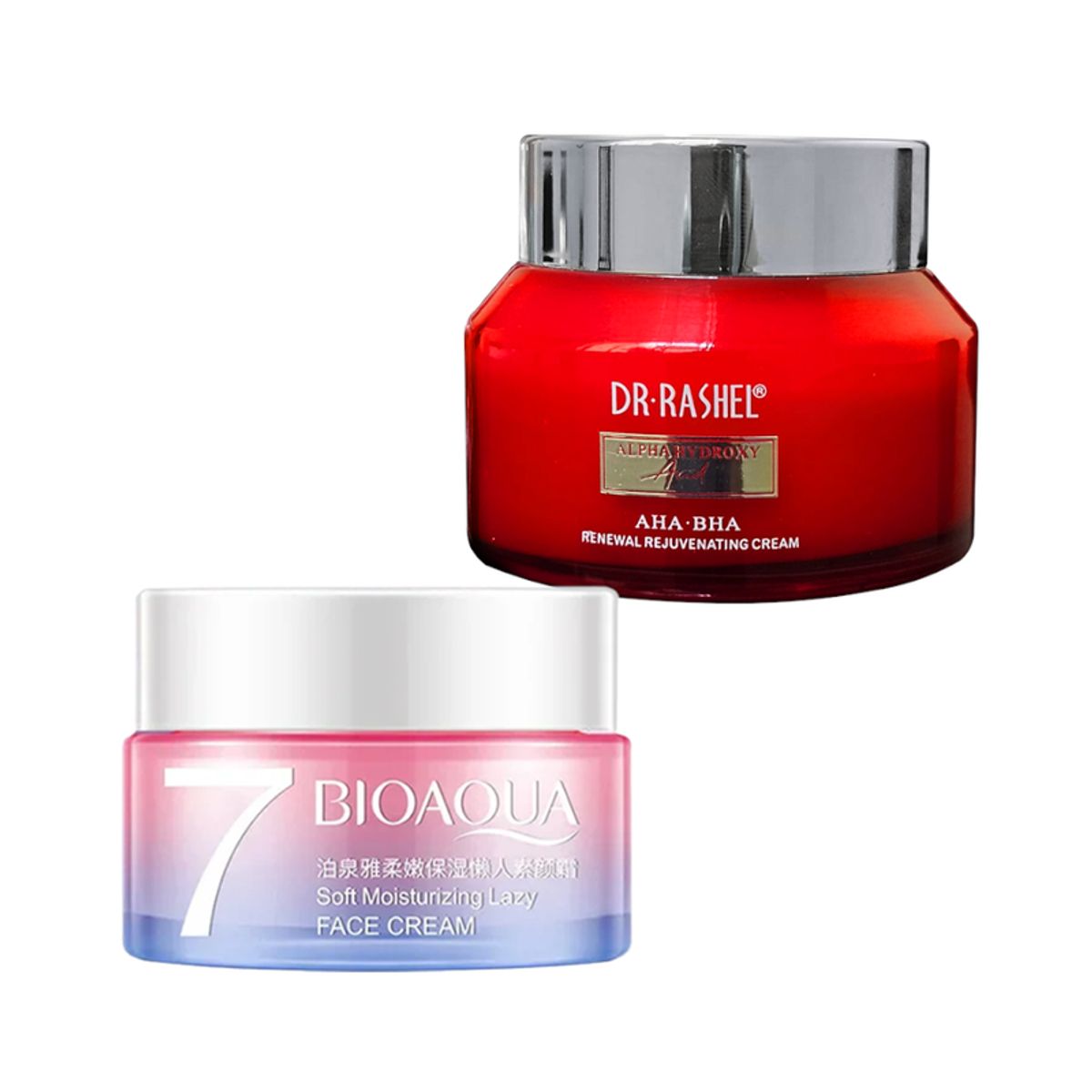 BIOAQUA - Crema Facial Aclaradora + Crema Alpha Hydroxy Acid AHA-BHA