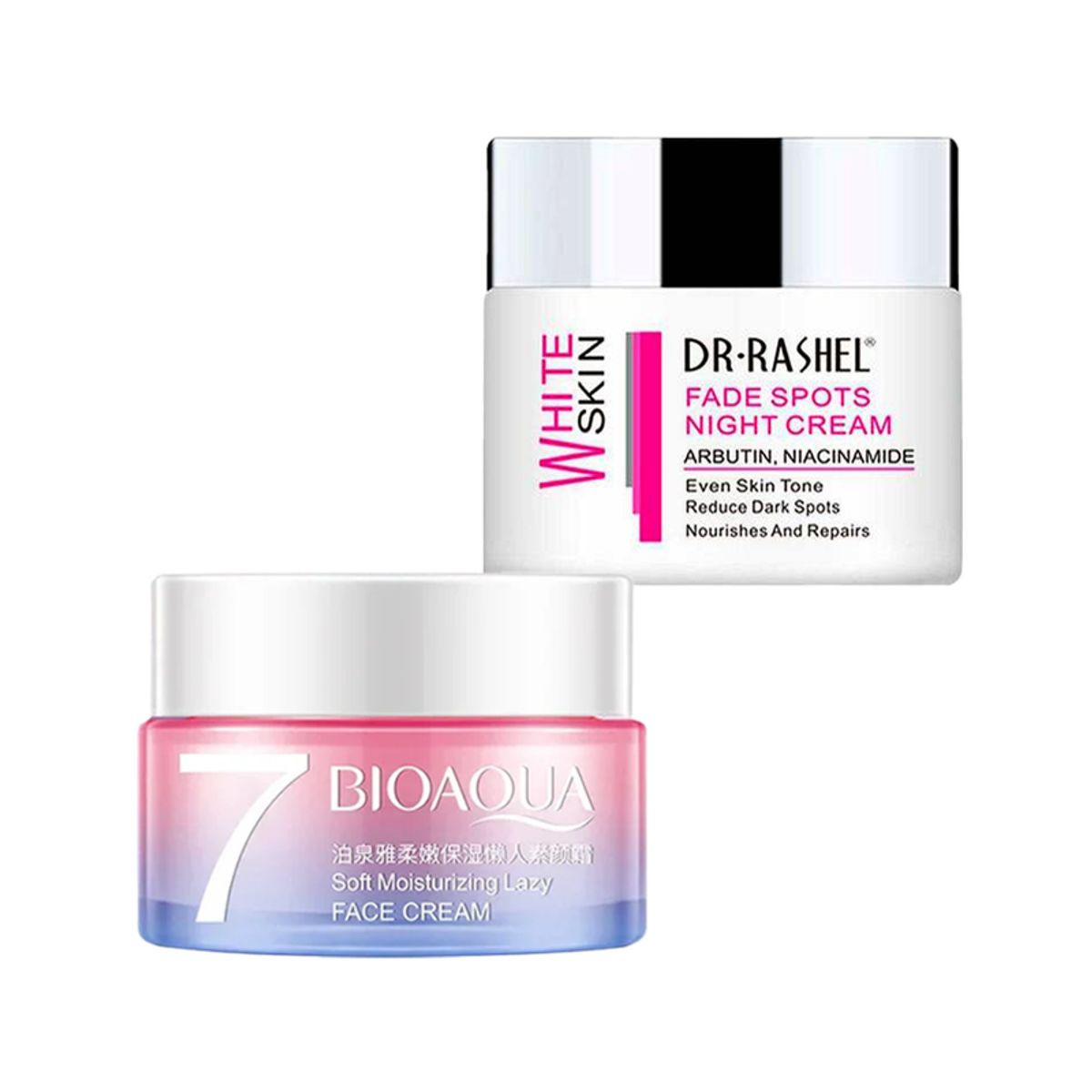 BIOAQUA - Crema Facial Aclaradora + Crema Blanqueador de Noche