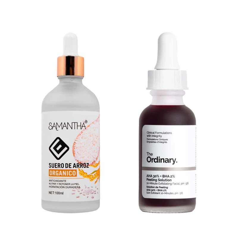 GENERICO - Serum Facial Extracto de Arroz + Serum AHA 30%+BHA 2%