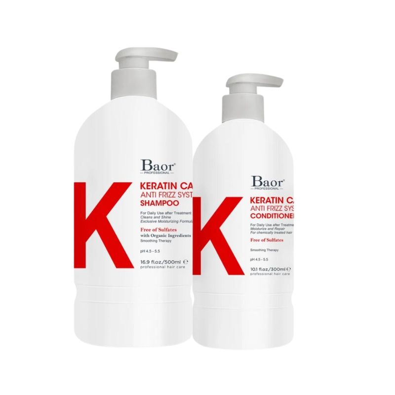 BAOR PROFESSIONAL - BAOR K – Dúo Keratine Care Shampoo 500 ml + Conditioner 300 ml