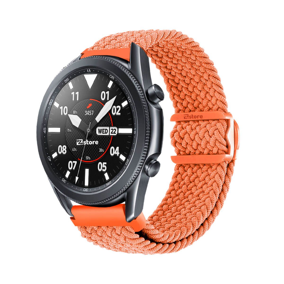 GENERICO - Correa de Nylon Para Samsung Galaxy Watch 3 41MM Naranja