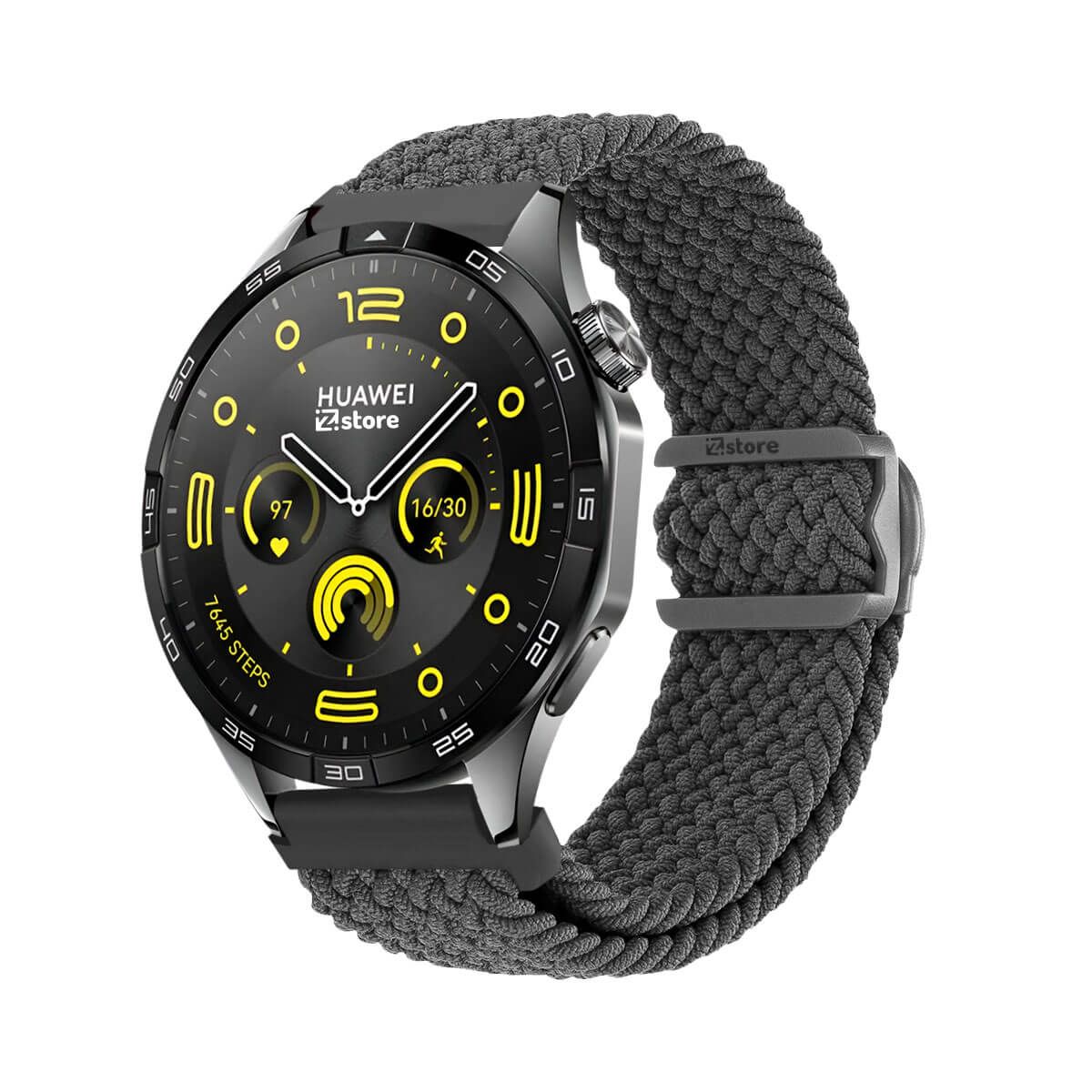 GENERICO - Correa de Nylon Para Huawei Watch GT4 46mm Gris