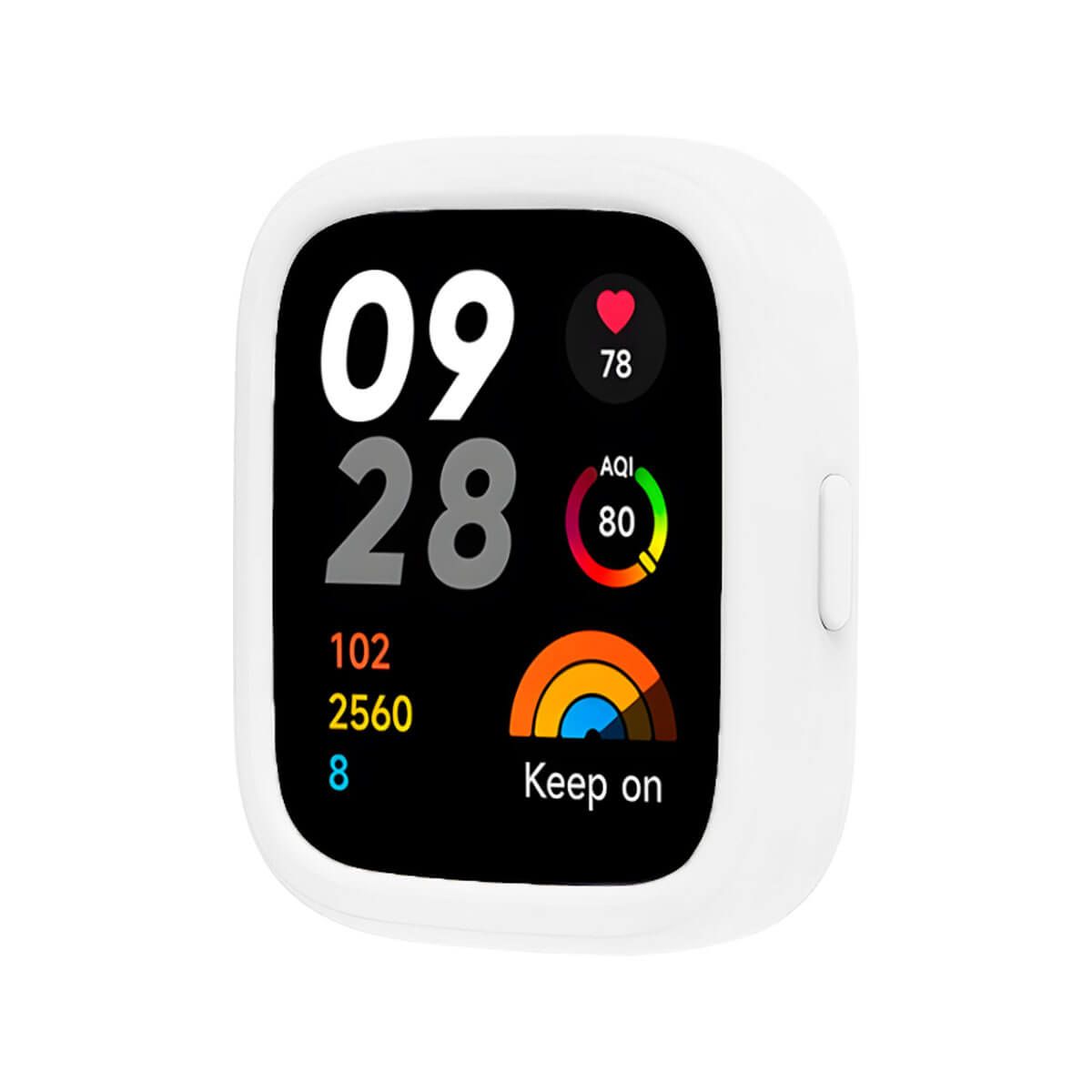 GENERICO - Case Silicona Para Redmi Watch 3 Blanco