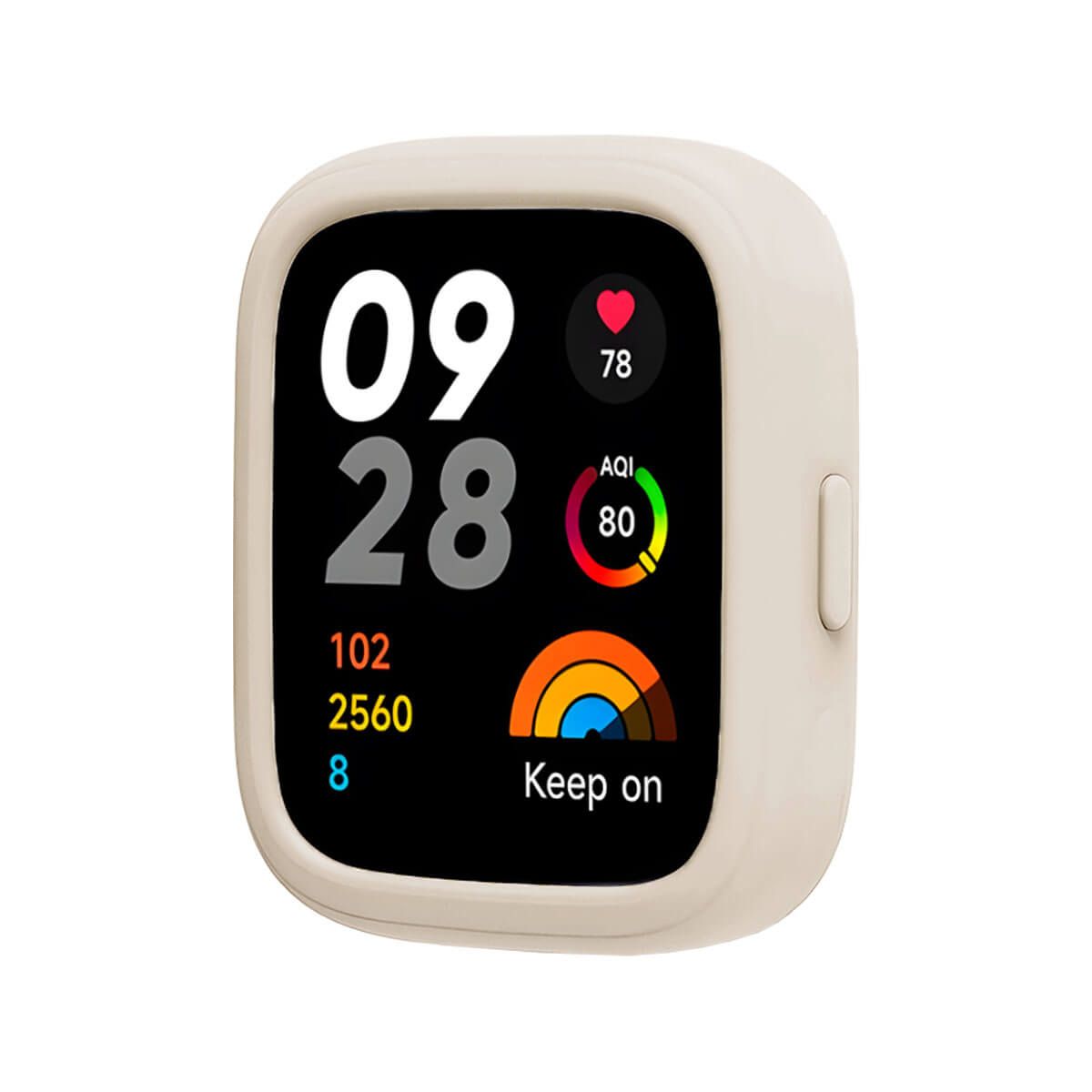 GENERICO - Case Silicona Para Redmi Watch 3 Crema