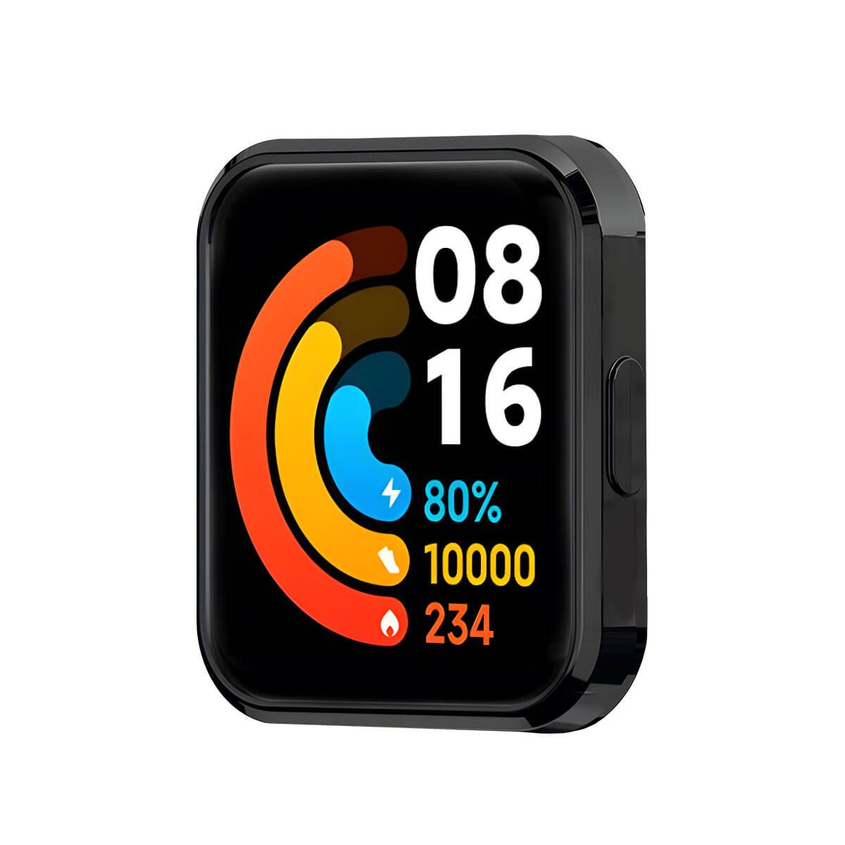 GENERICO - Case con Protector Redmi Watch 2 Lite Color Metalizado Azul Oscuro