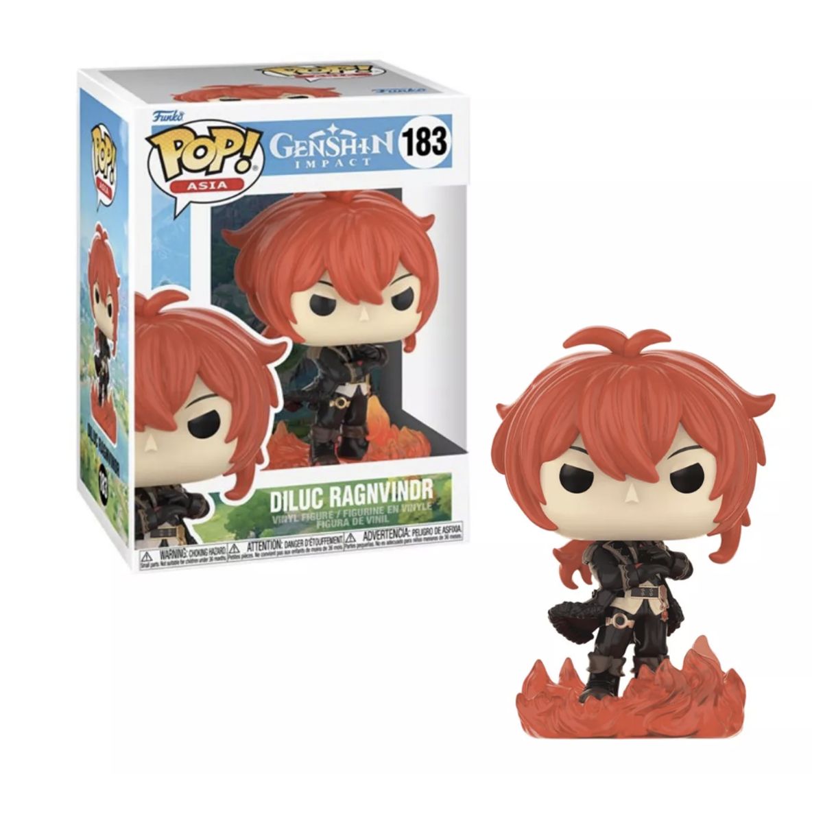 FUNKO - Diluc Ragnvindr Funko Pop 183 Genshin Impact Asia Original