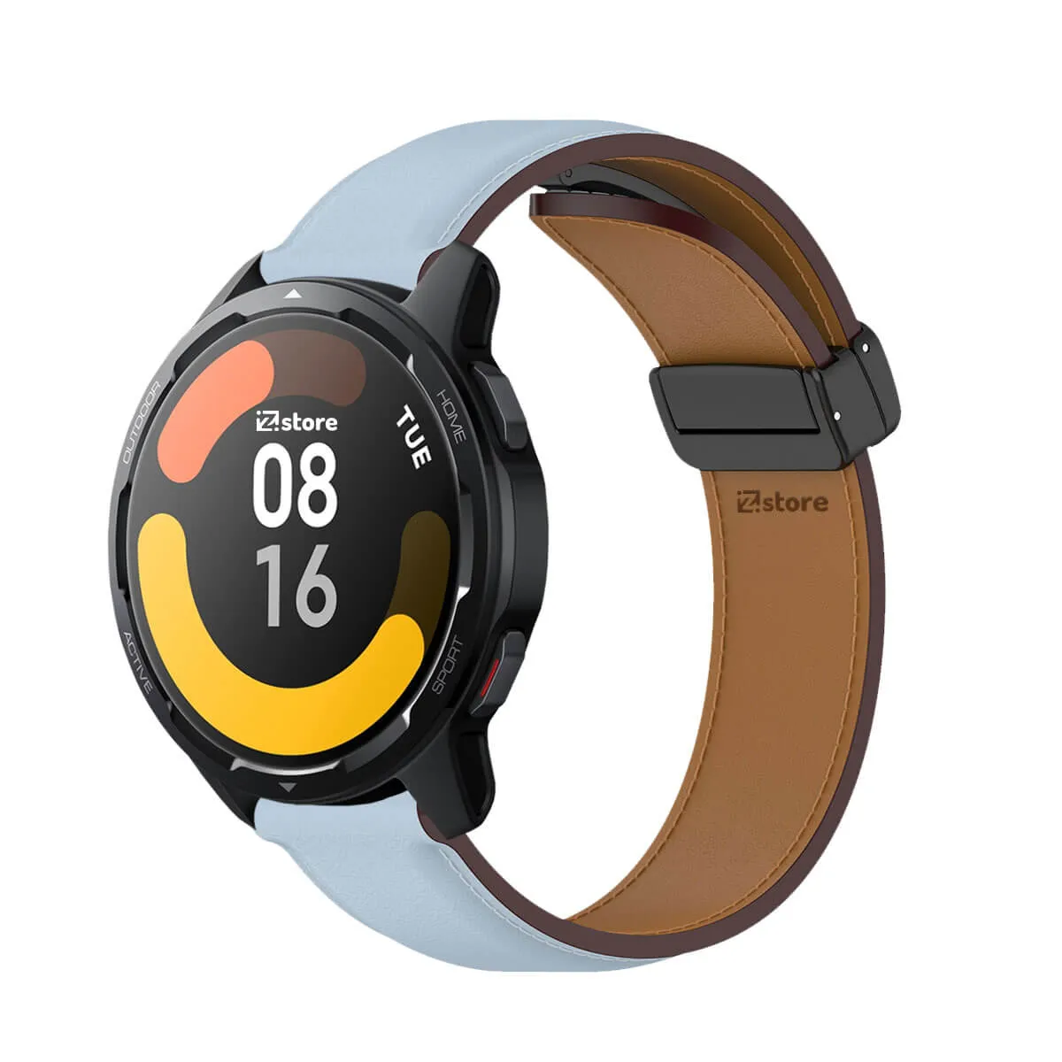 GENERICO - Correa de Cuero Para Xiaomi Watch S1 Active Magnético Celeste