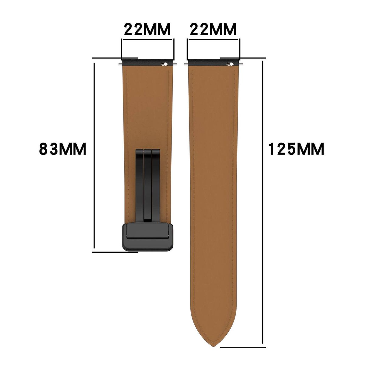GENERICO - Correa de Cuero Para Xiaomi Watch S1 Active Magnético Celeste
