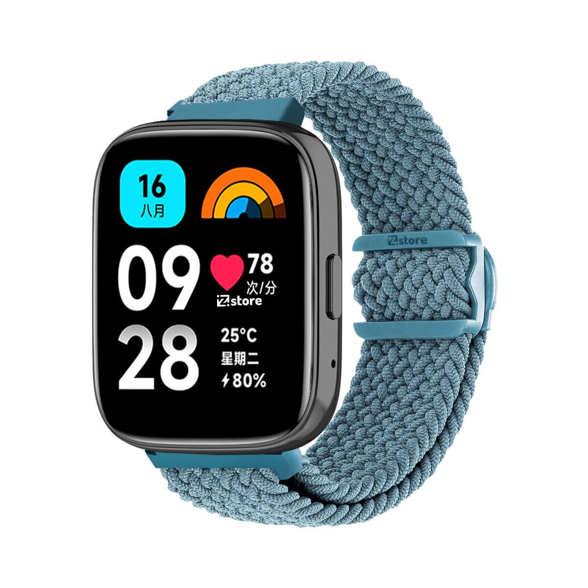 GENERICO - Correa de Nylon Para Redmi Watch 3 Active Celeste