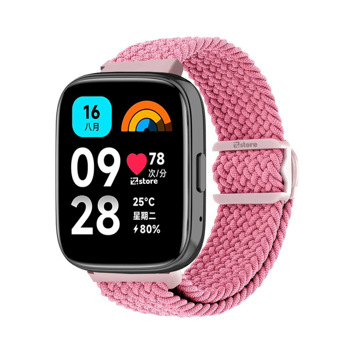 GENERICO - Correa de Nylon Para Redmi Watch 3 Active Rosado