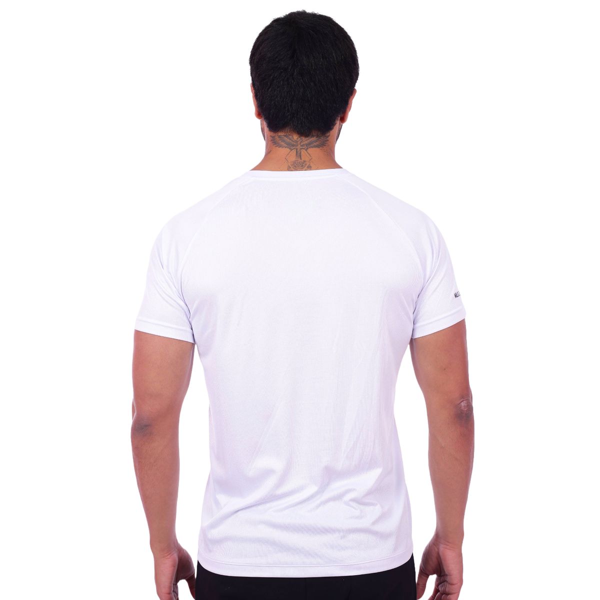 M MUSCLE MUSEUM - Polo Deportivo Color Blanco para Hombre