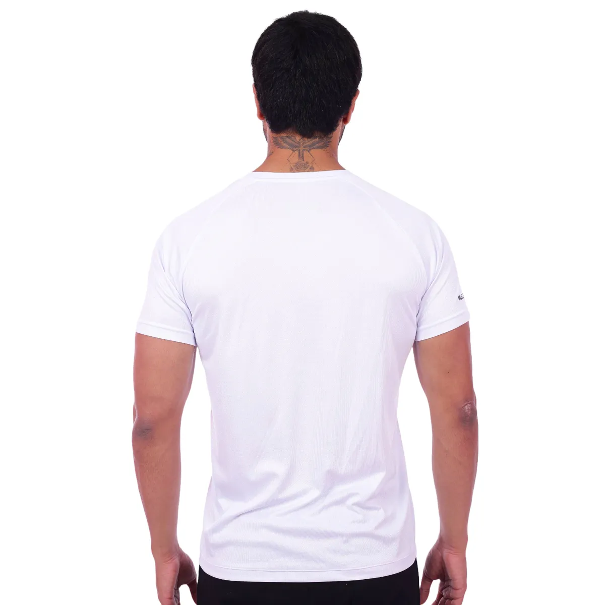 M MUSCLE MUSEUM - Polo Deportivo Color Blanco para Hombre