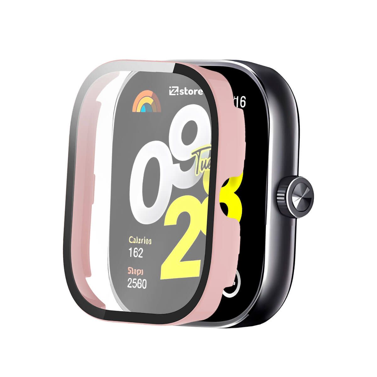 GENERICO - Case con Protector Redmi Watch 4 Mate Color Rosado