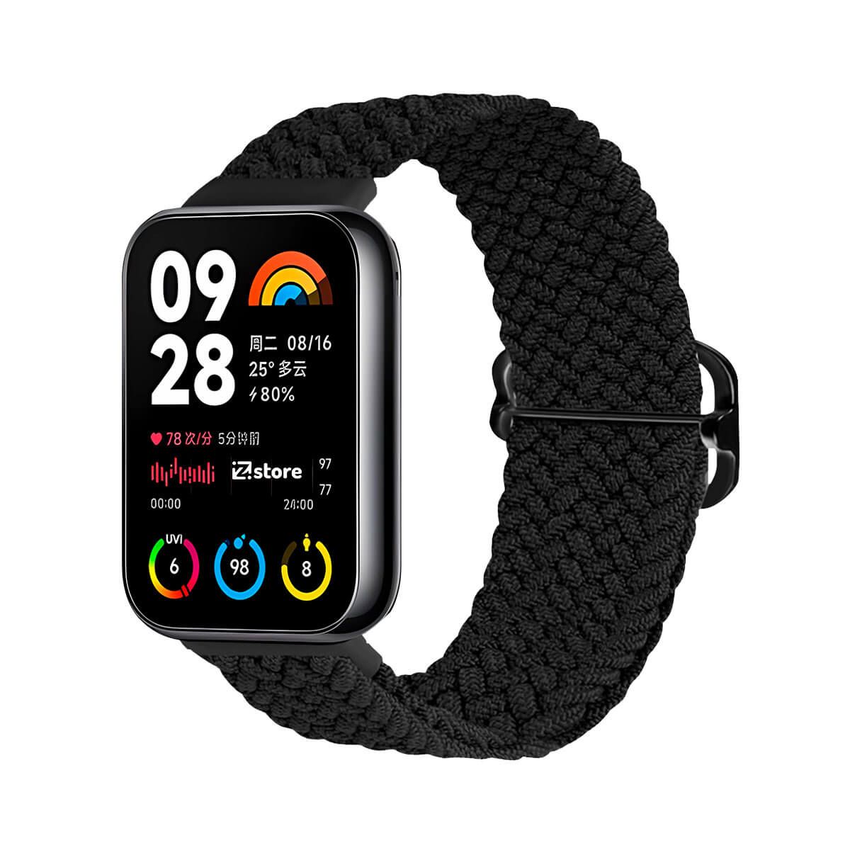 GENERICO - Correa de Nylon Para Xiaomi Smart Band 8 Pro Negro