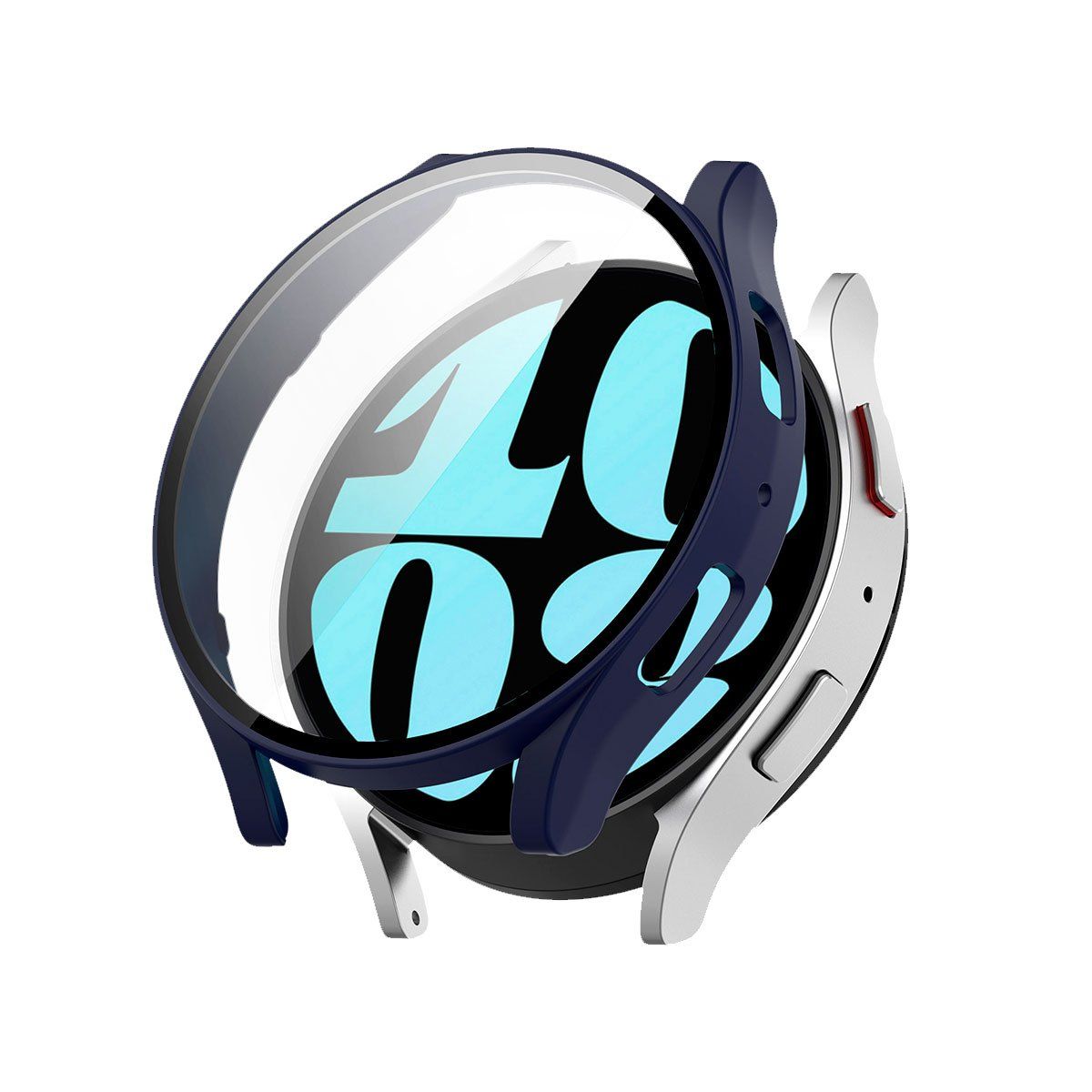 GENERICO - Case con Protector Samsung Galaxy Watch 6 44MM Azul Oscuro