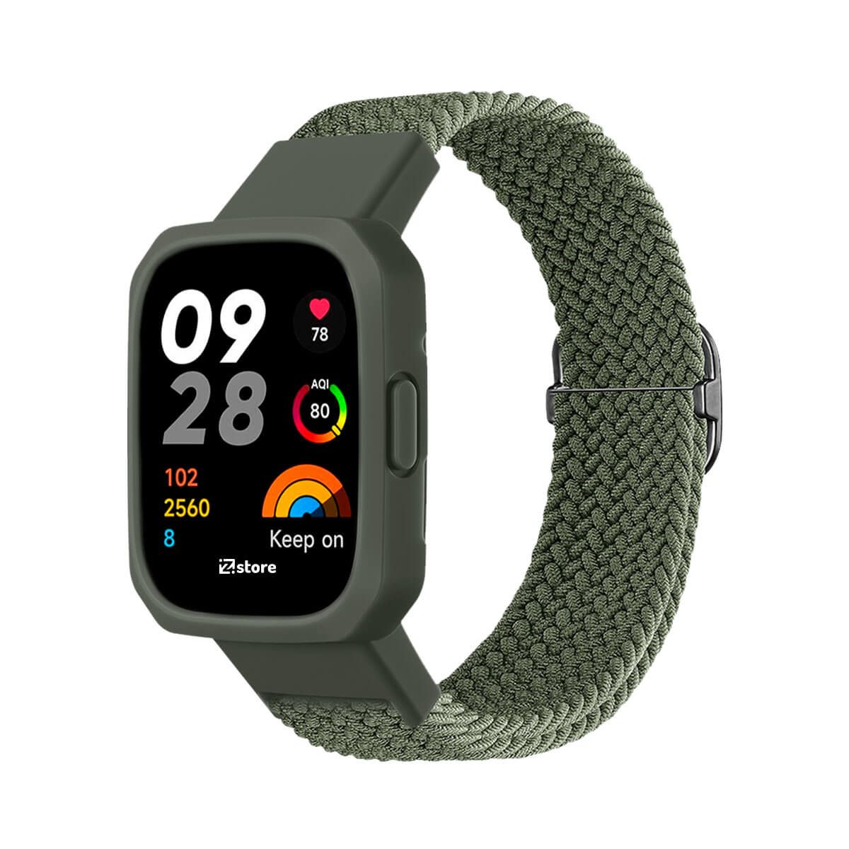 GENERICO - Correa de Nylon Redmi Watch 3 Verde Militar