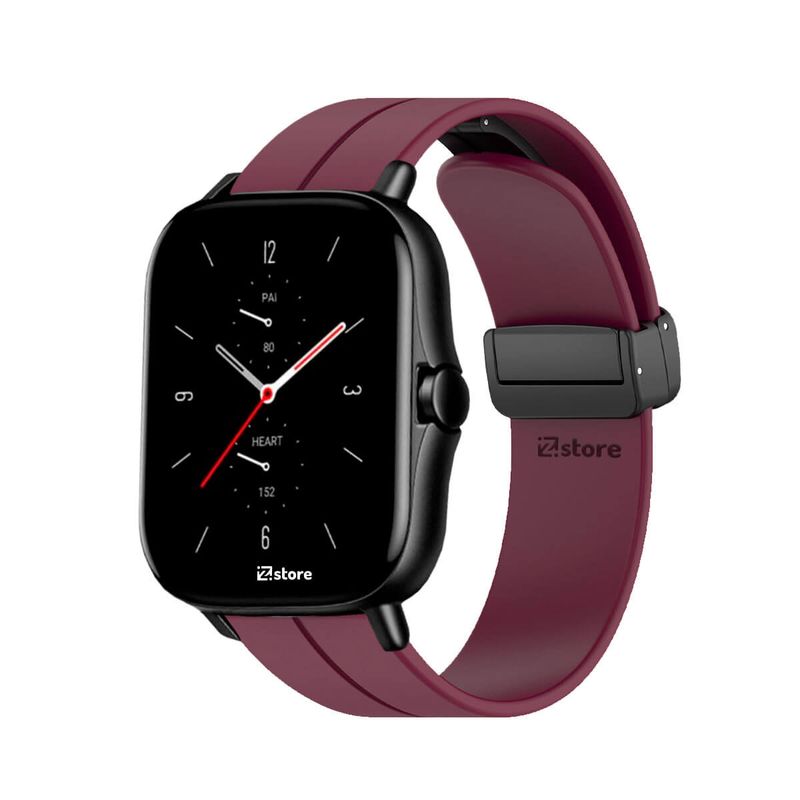 GENERICO - Correa Para Amazfit GTS4 Broche Magnético Vino