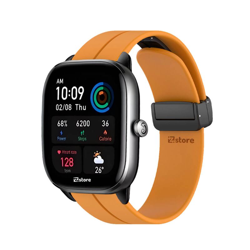 GENERICO - Correa Para Amazfit GTS4 Mini Broche Magnético Papaya