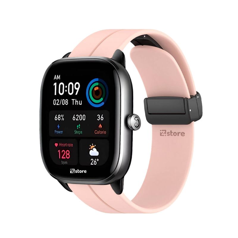 GENERICO - Correa Para Amazfit GTS4 Mini Broche Magnético Rosa