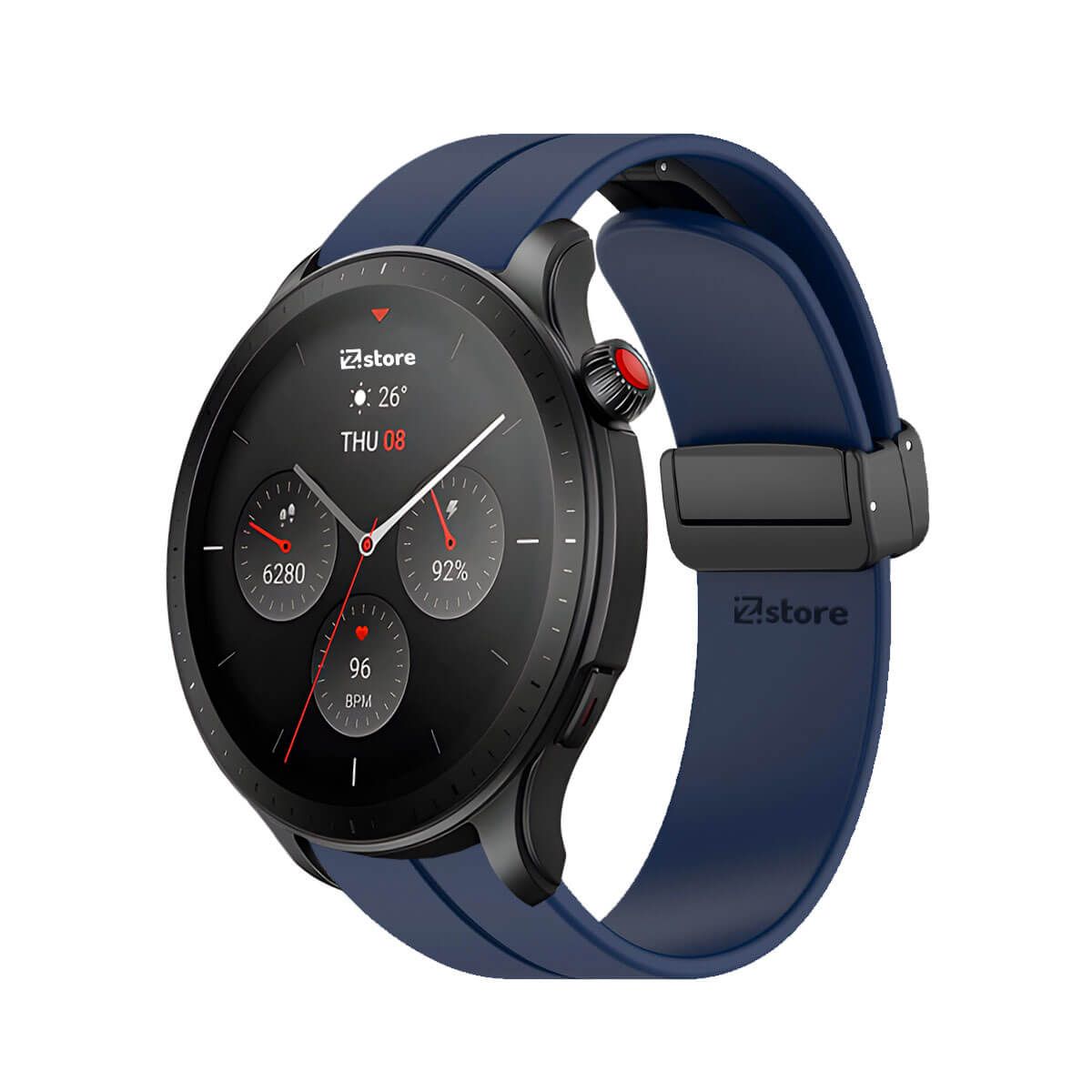 GENERICO - Correa Para Amazfit GTR4 Broche Magnético Azul Oscuro