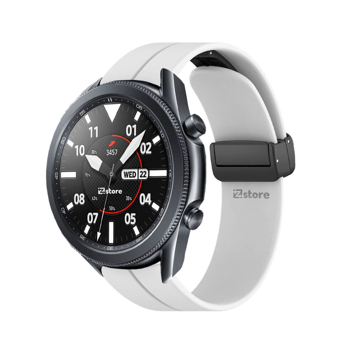 GENERICO - Correa Para Samsung Galaxy Watch 3 45MM Broche Magnético Blanco
