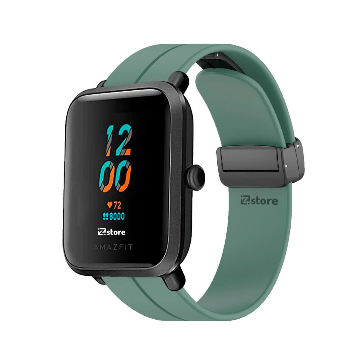 GENERICO - Correa Para Amazfit Bip S Broche Magnético Verde Pino