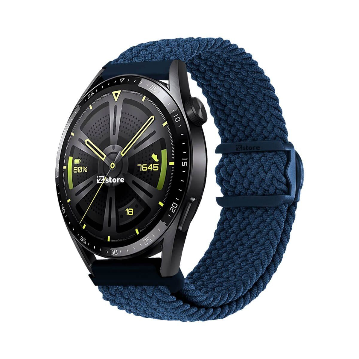 GENERICO - Correa de Nylon Para Huawei Watch GT3 Azul Oscuro