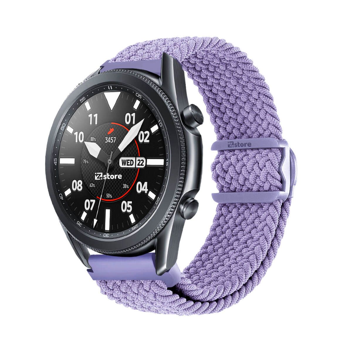 GENERICO - Correa de Nylon Para Samsung Galaxy Watch 3 45MM Lila