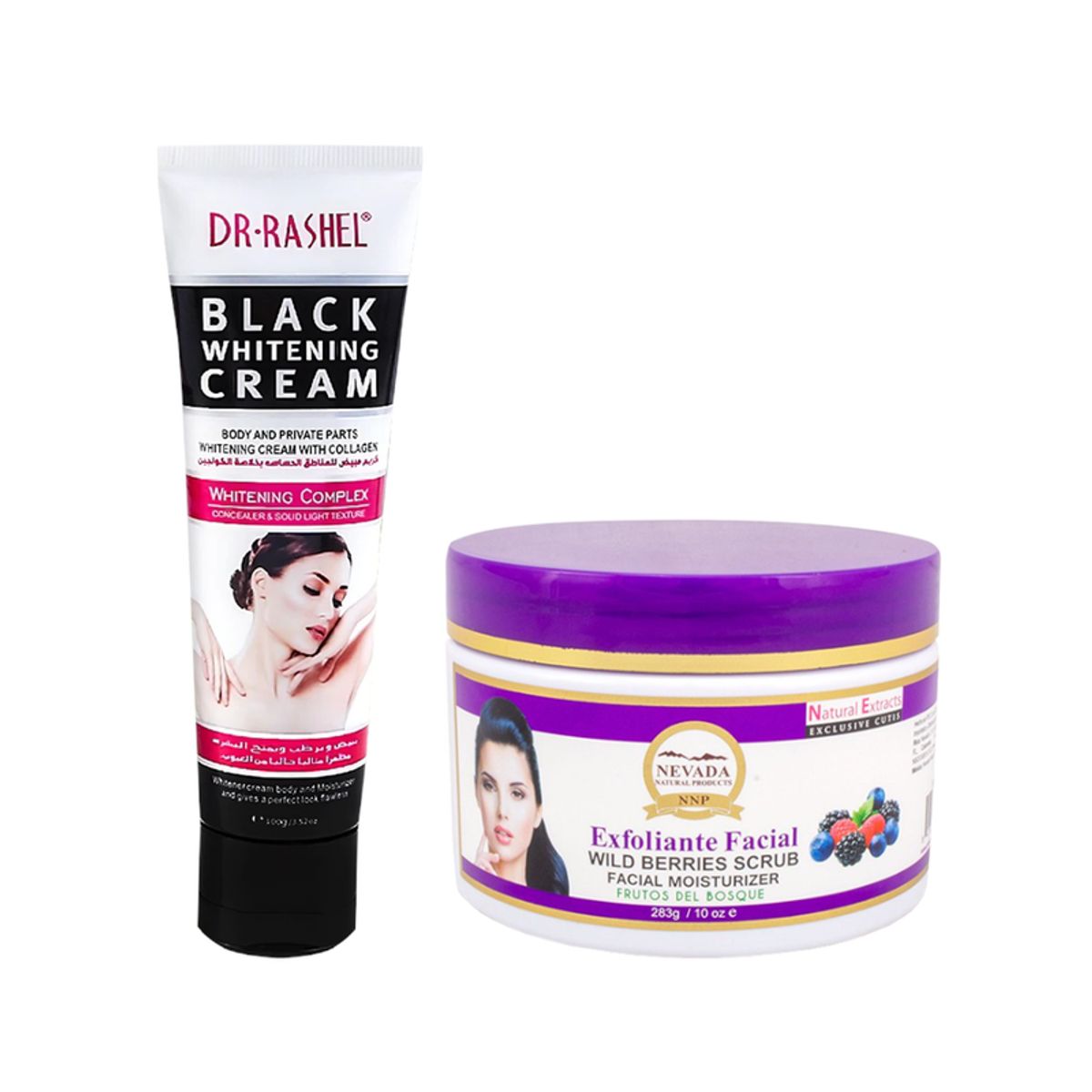 GENERICO - Crema Corporal Blanqueadora + Exfoliante frutos del bosque
