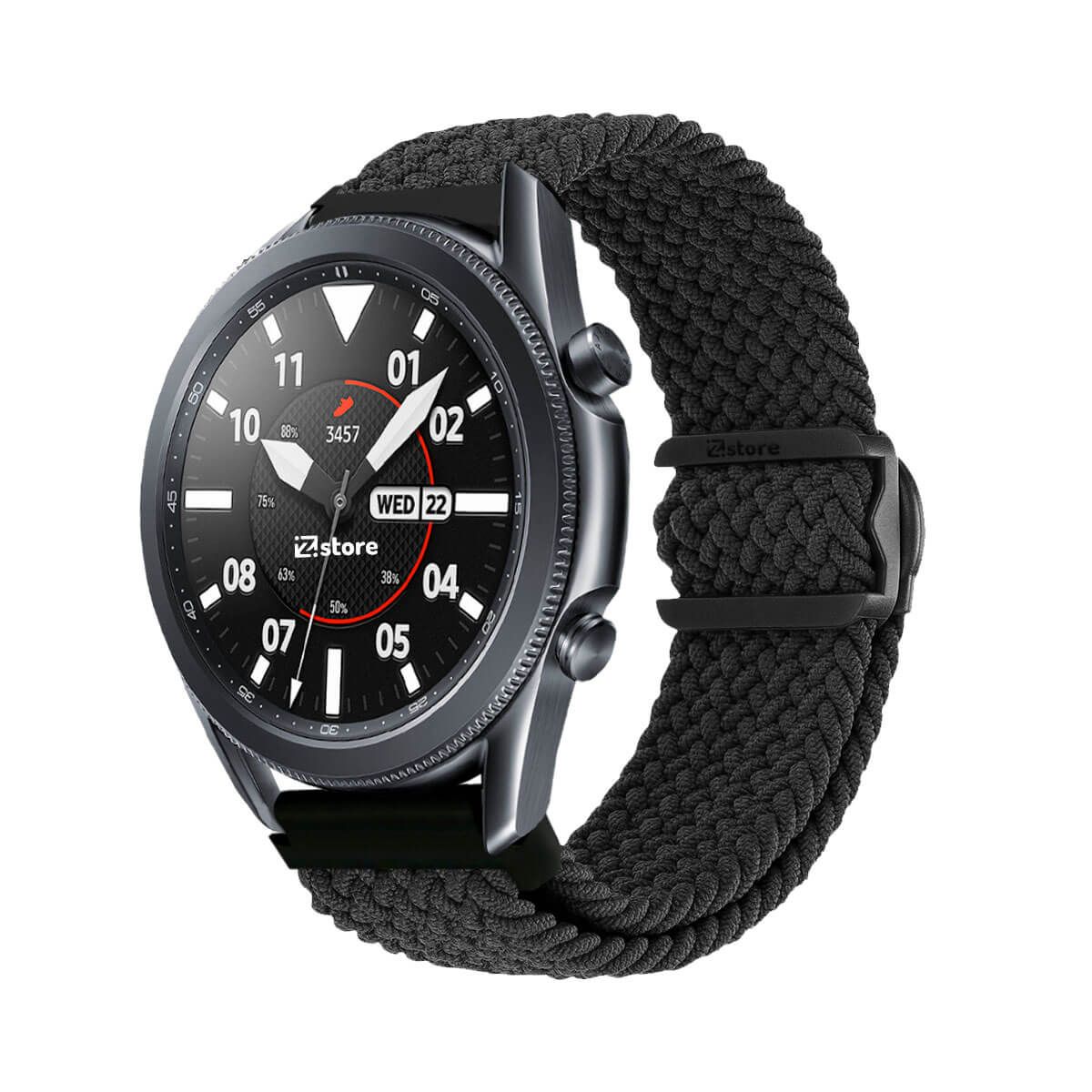 GENERICO - Correa de Nylon Para Samsung Galaxy Watch 3 Negro
