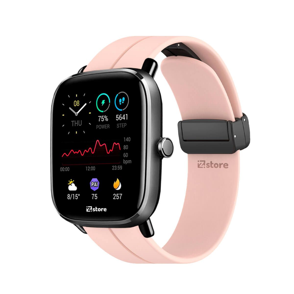 GENERICO - Correa Para Amazfit GTS2 Mini Broche Magnético Rosa