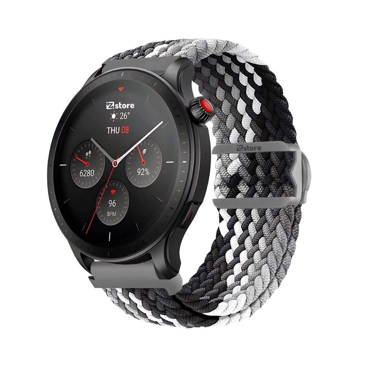 GENERICO - Correa de Nylon Para Amazfit GTR4 Gris Tricolor