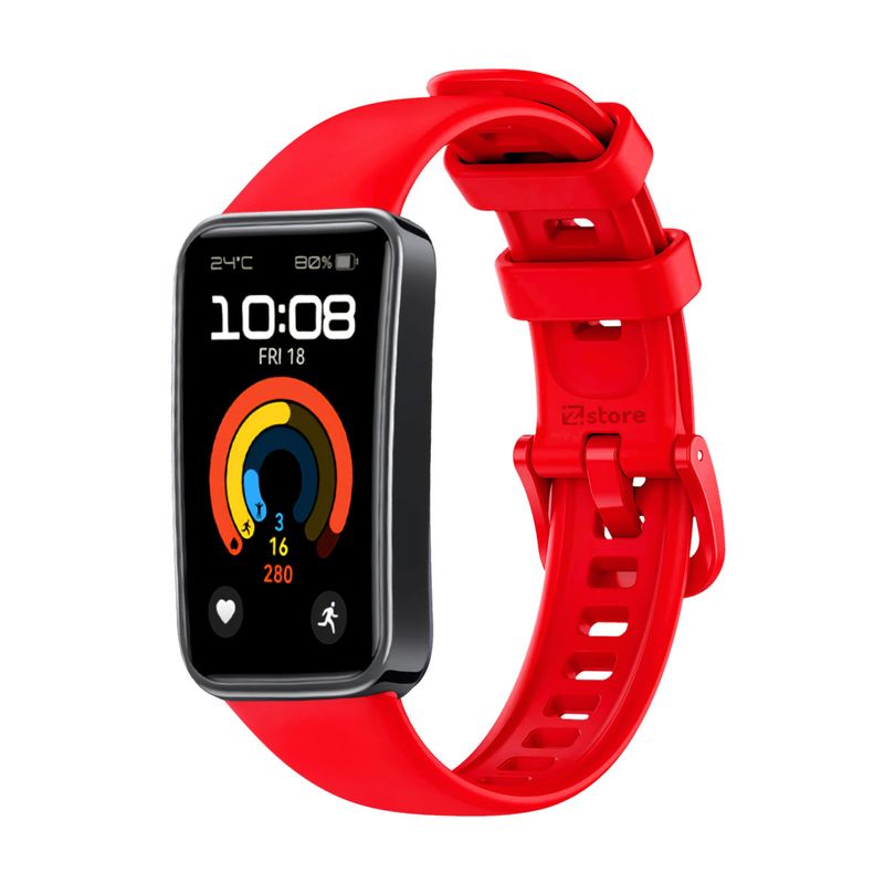 GENERICO - Correa Para Huawei Band 9  Rojo
