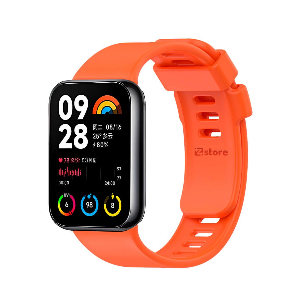 GENERICO - Correa Para Xiaomi Smart Band 8 Pro  Naranja