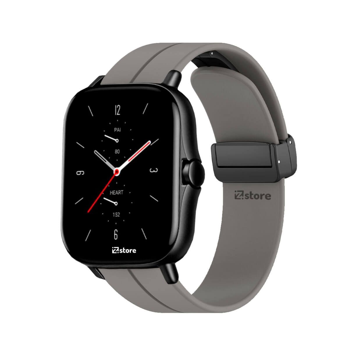 GENERICO - Correa Para Amazfit GTS4 Broche Magnético Gris Oscuro