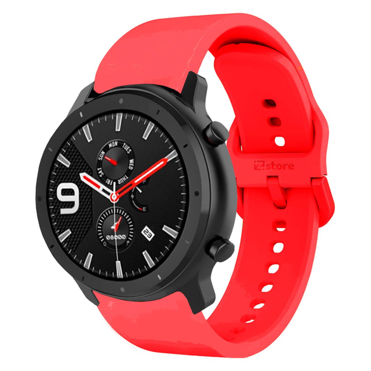 GENERICO - Correa Para Amazfit GTR Hebilla Rojo