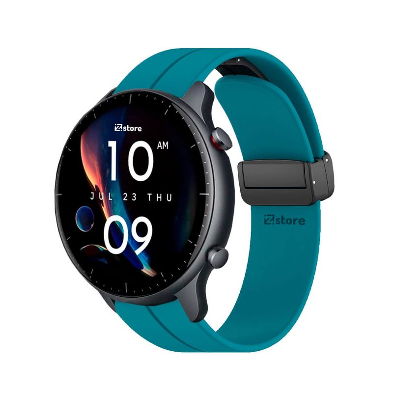 GENERICO - Correa Para Amazfit GTR3 Broche Magnético Azul Turquesa