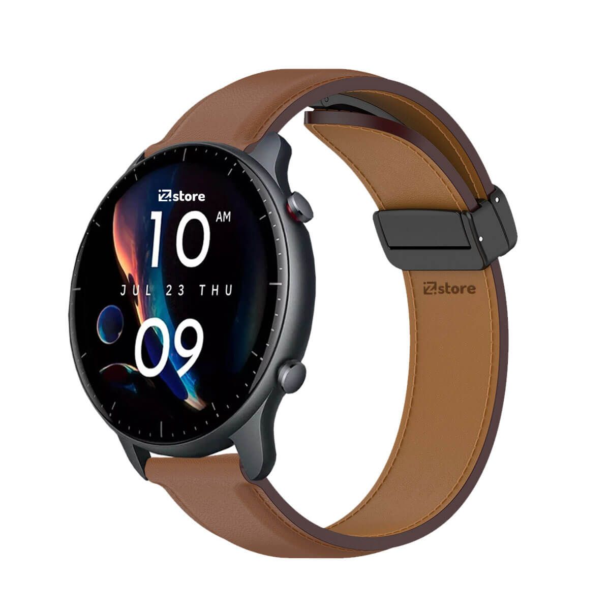 GENERICO - Correa de Cuero Para Amazfit GTR2 Magnético Celeste