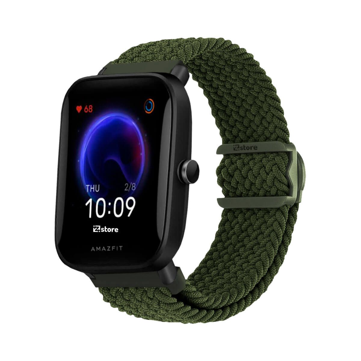 GENERICO - Correa de Nylon Amazfit Bip U Verde Militar