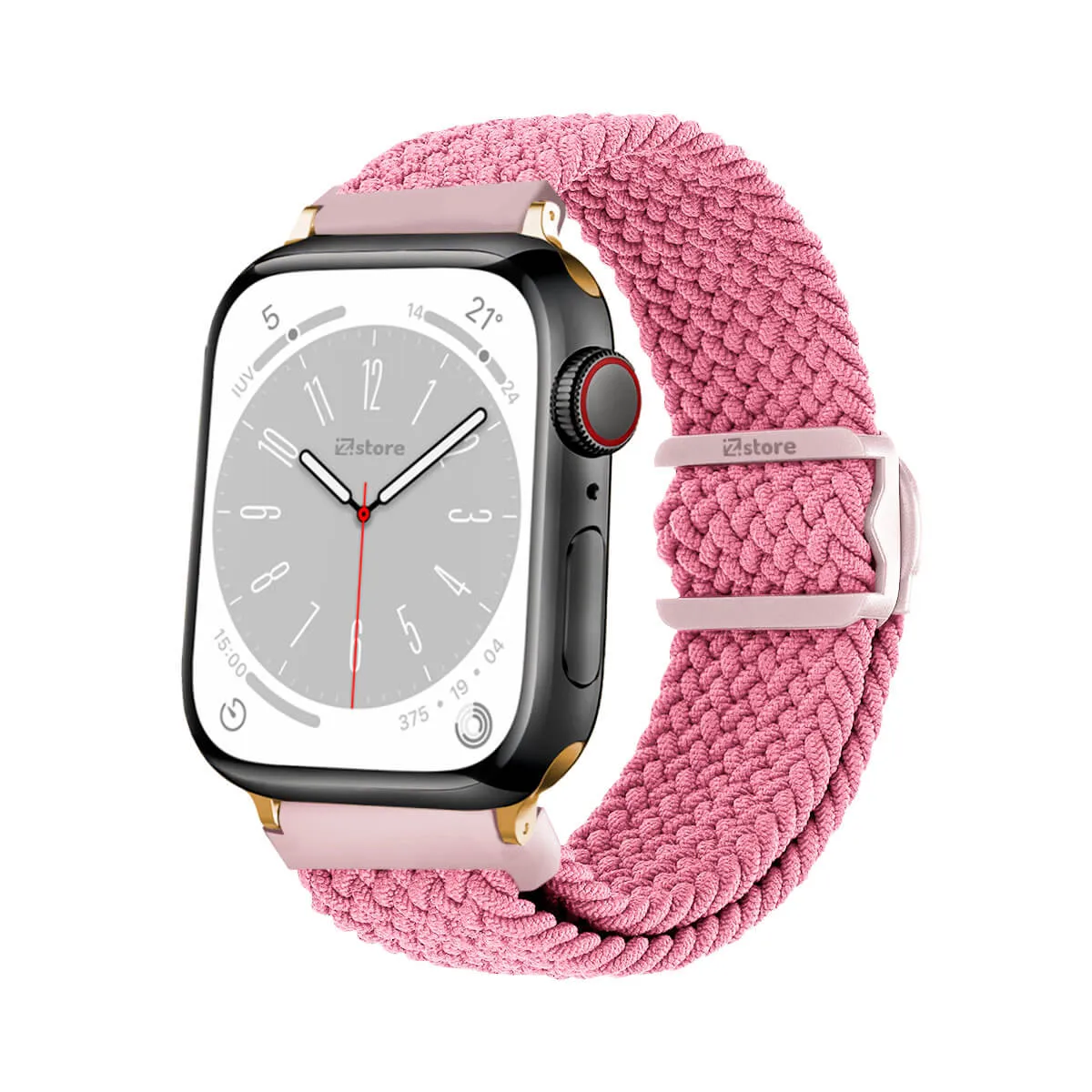 GENERICO - Correas de Nylon Para Apple Watch 42-44-45-49mm Rosado Gold