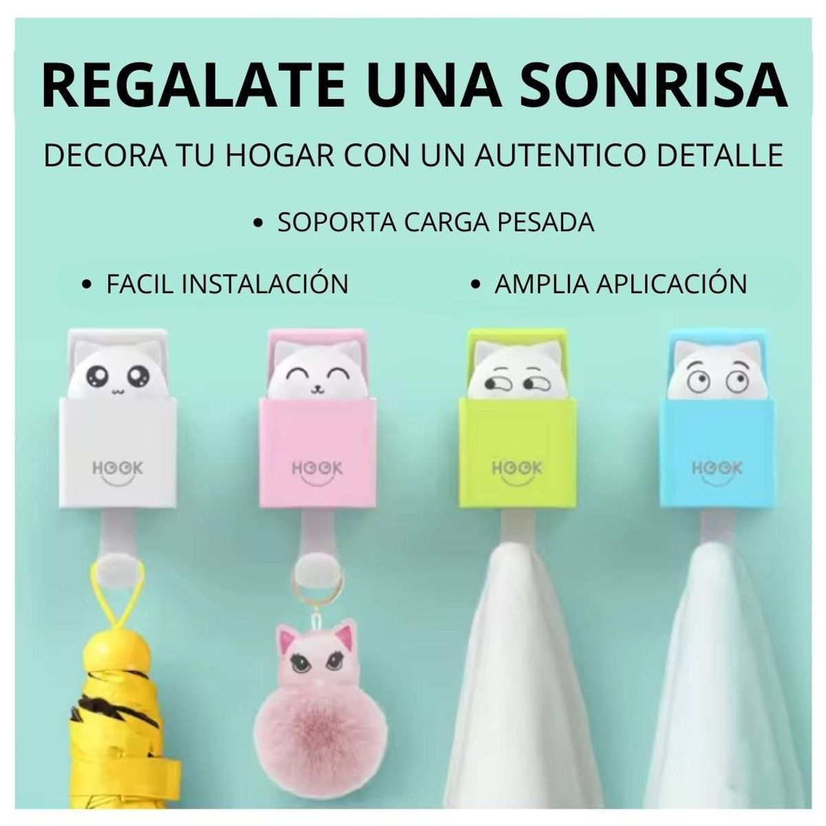 SHEEPBUSTER - Gancho de Pared Gato Rosado