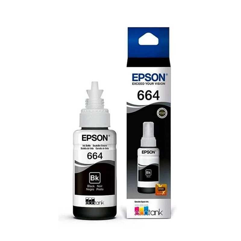 EPSON - Tinta Epson T664120 Negro 70 ml