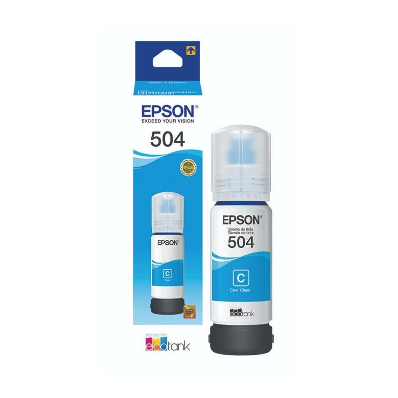 EPSON - Botella de tinta Epson T504220 Cyan 70ml