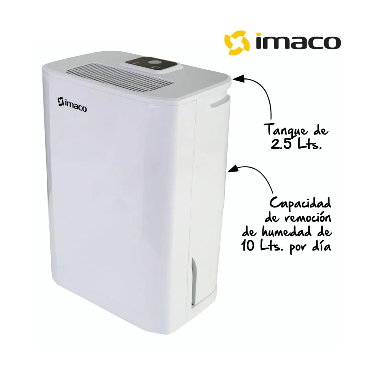 IMACO - Deshumedecedor Imaco Mecánico 10 Lt/D Blanco