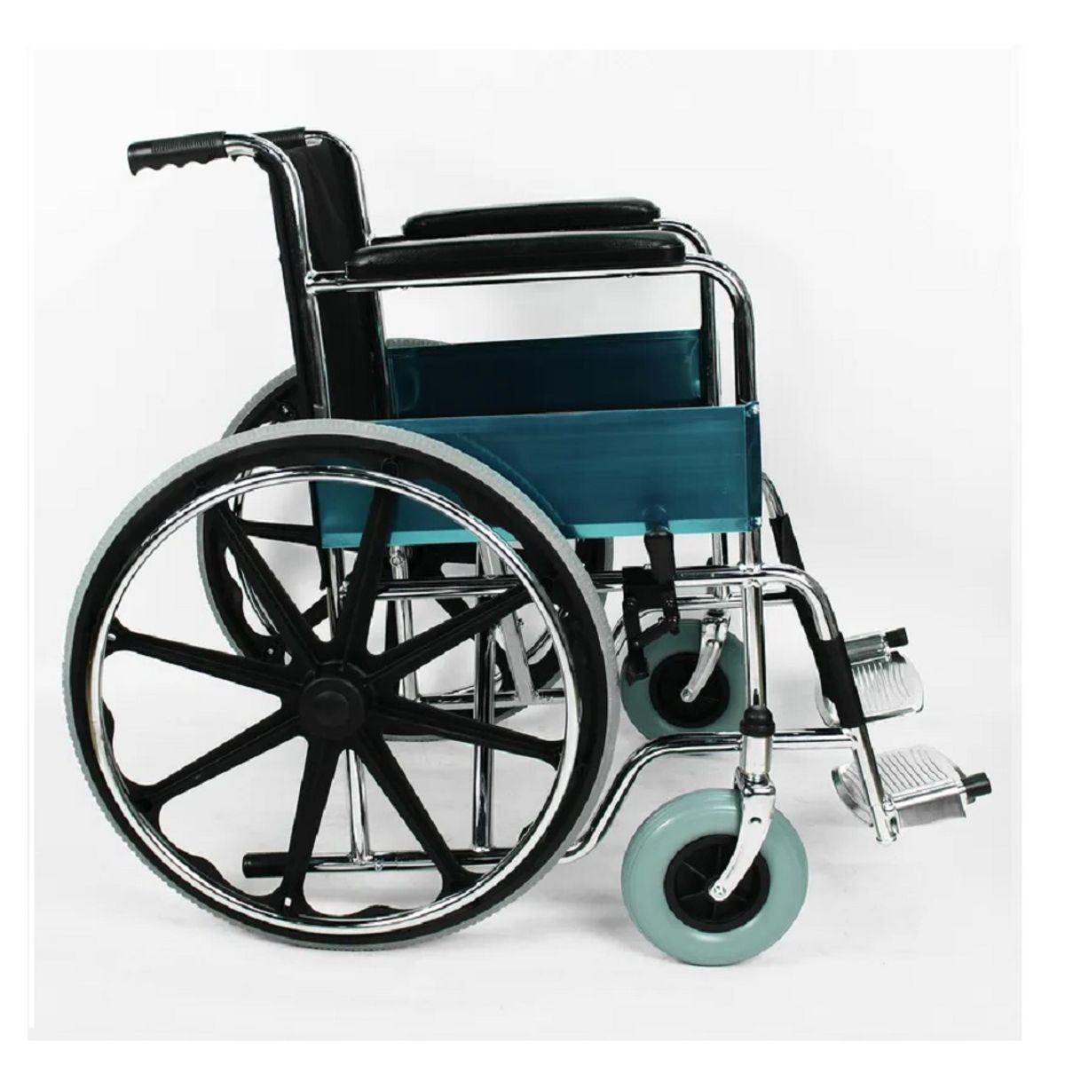 GENERICO - SILLA DE RUEDAS CROMADA STANDAR