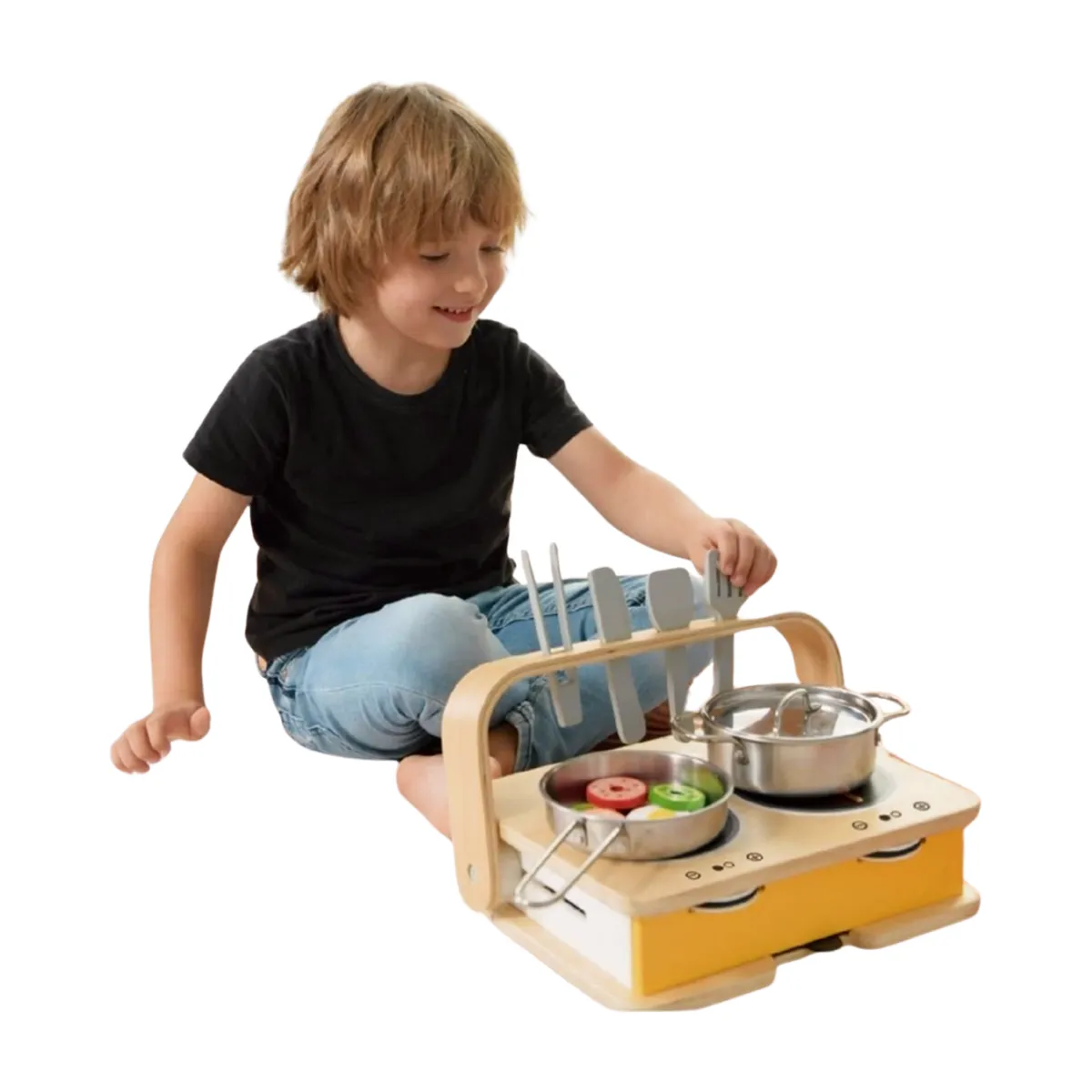 CLASSIC WORLD - Cocina de Sobremesa 2 en 1, de Madera, marca Classic World